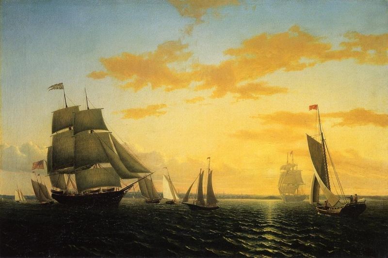 William Bradford New Bedford Harbor at Sunset